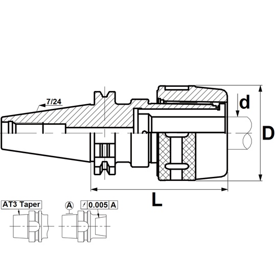 EMC POWER MILLING HOLDERS with SK(DIN69871-1) SHANK