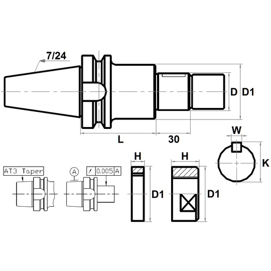 SIDE MILL HOLDERS SCA TYPE with BT (MAS403) SHANK