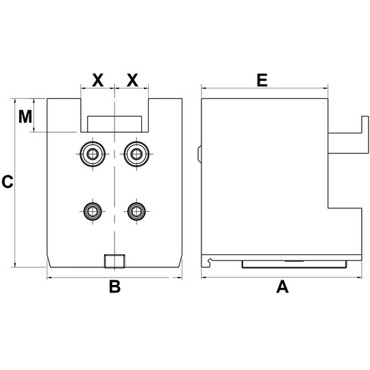 FACING HOLDER H=20 mm for TAKAMAZ XY120