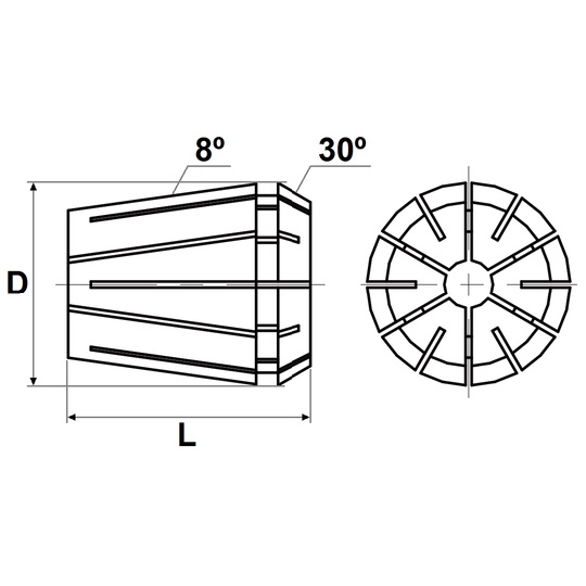 COLLET ER40 ID=24 mm