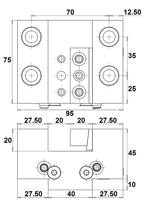 FACING HOLDER H=20 mm for TAKAMAZ X10 X12